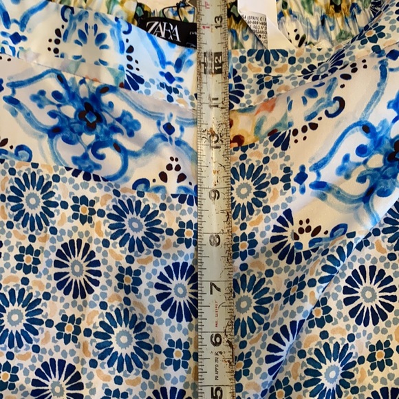 ZARA multi printed patchwork polyester pants and top - Picture 16 of 16